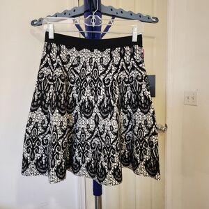 Women's Cynthia Rowley Jacquard Print Knit Skirt,NWT, Sz S